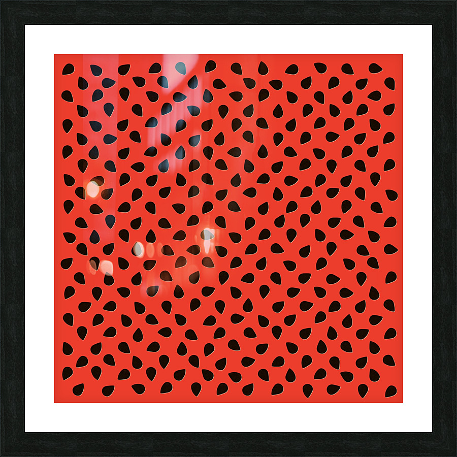Watermelon Seeds Pattern Picture Frame print