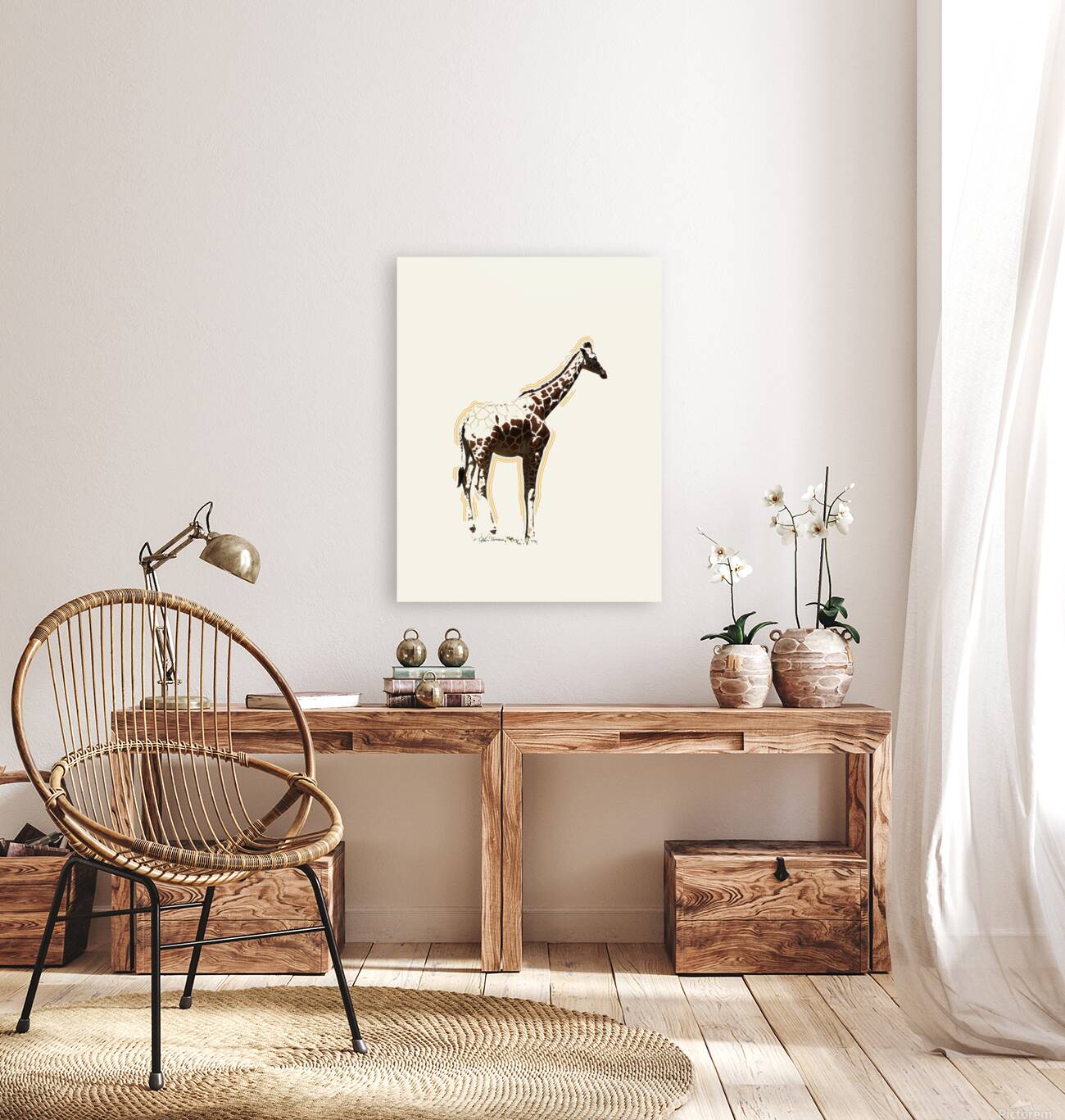 Giraffe Fading Reproduction