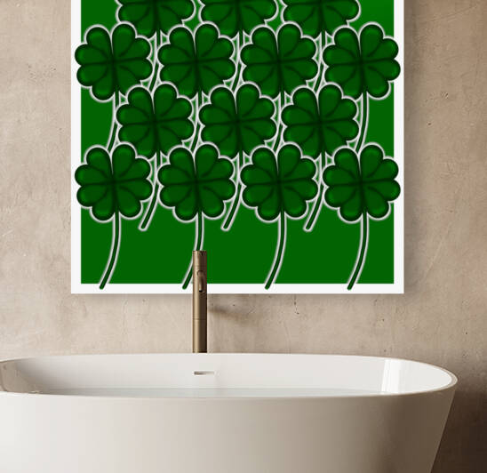 Simple Shamrock  Pattern for Saint Patricks Day by Photography and Digital Art By Colleen