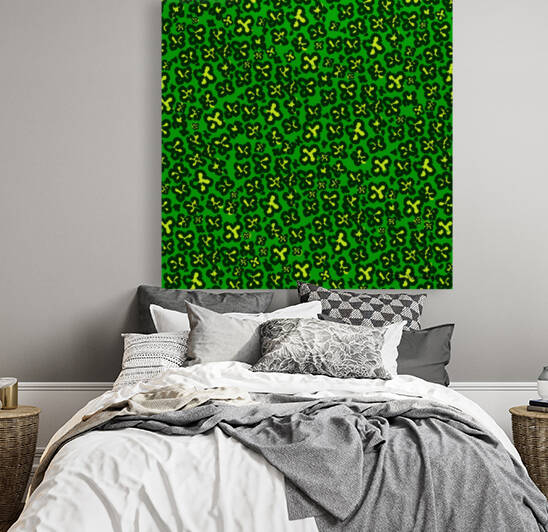 Kelly Green Shamrock Shaped Leopard Print for Saint Patricks Day by Photography and Digital Art By Colleen