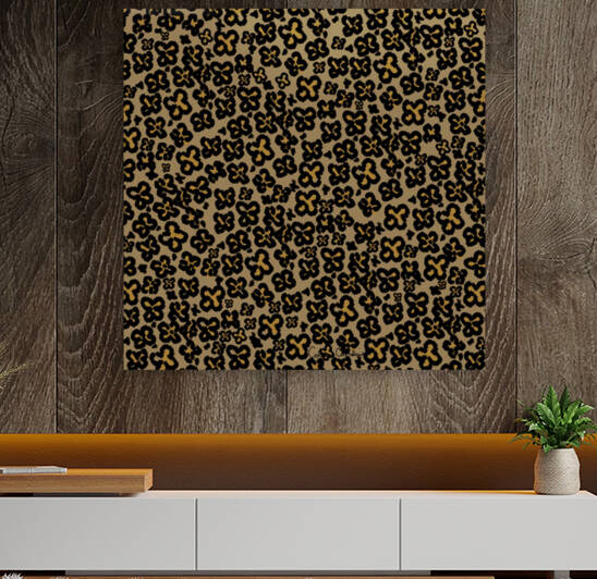Shamrock Shaped Leopard Print in Natural Colors by Photography and Digital Art By Colleen