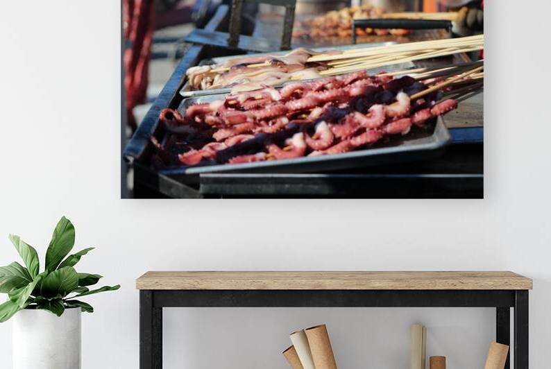 Squid and Octopus Kabobs - Food Photography by Photography and Digital Art By Colleen