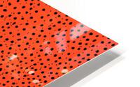 Cheetah Pattern on Papaya HD Metal print