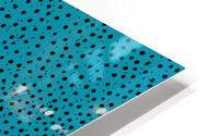 Cheetah Pattern on Cerulean HD Metal print