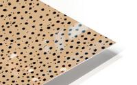 Cheetah Pattern on Mocha HD Metal print