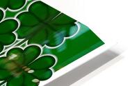 Simple Shamrock  Pattern for Saint Patricks Day HD Metal print