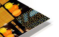 Pumpkin Halloween Patchwork Pattern HD Metal print