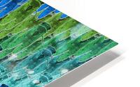Cicada Pattern in Aqua Blue HD Metal print
