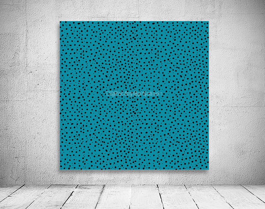 Cheetah Pattern on Cerulean Wall Preview