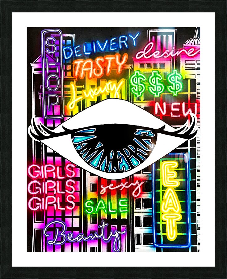 ADVERTISING Picture Frame print