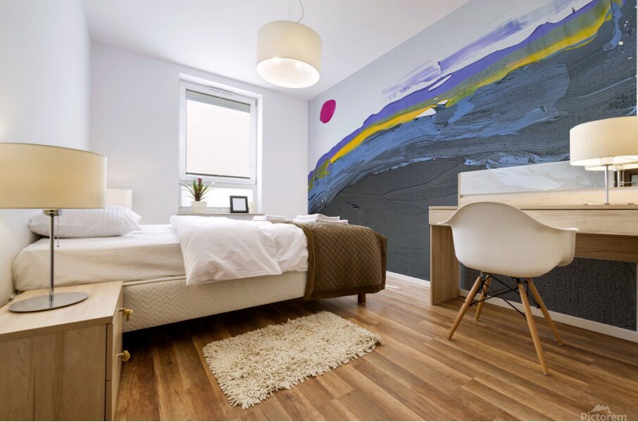 Futuristic landscape № 1 Mural print