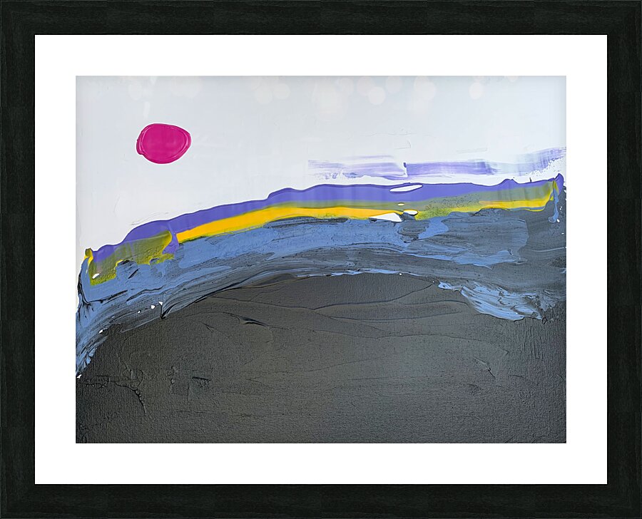 Futuristic landscape № 1 Picture Frame print