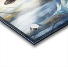 Noble German Shepherd in a Serene Snowy Forest - Watercolor Winter Acrylic print