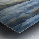 Noble German Shepherd in a Serene Snowy Forest - Watercolor Winter Metal print