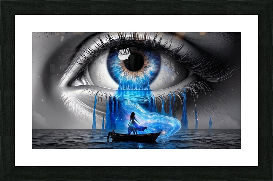 Ocean of Dreams: The Eye of Imagination Picture Frame print