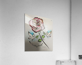 Art Monogram Rose Color 1 Acrylic Print