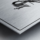 monogram  musical  vctrzd BBB Metal print