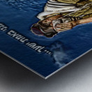 army praying with  Tefilin  Metal print