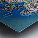 art flowers on sky bckgrnd 2 Metal print