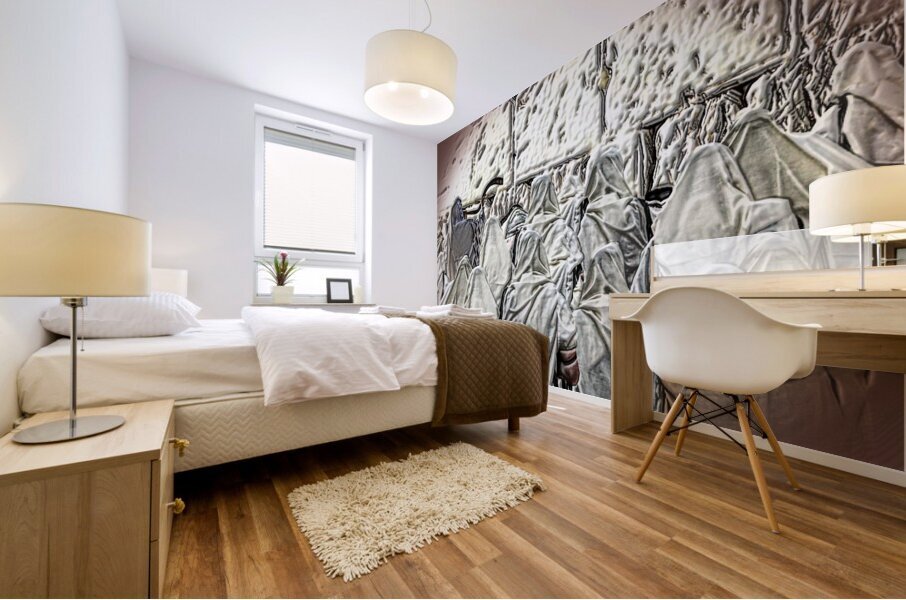 art   praying at KOTEL   AA Mural print