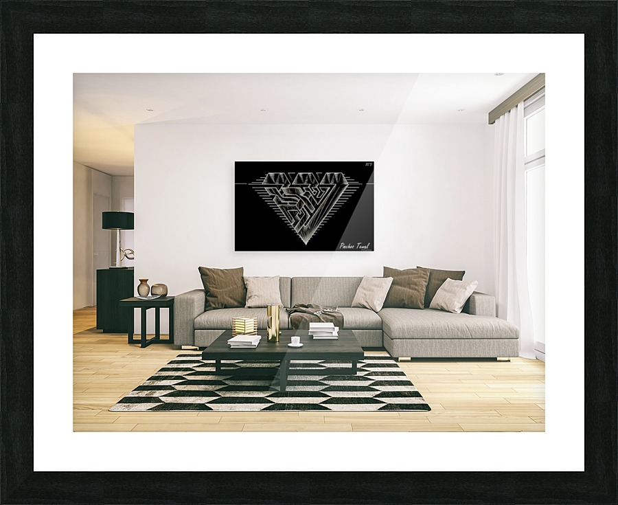 monogram diamond aaa  FOR DISPLAY ONLY  room1 Picture Frame print