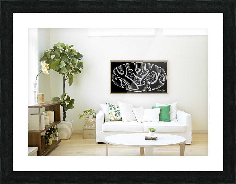 monogram art  YIMTZA   -FOR DISPLAY ONLY Picture Frame print