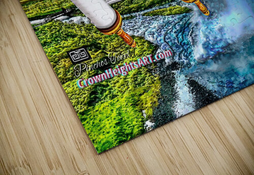 ART   Water fall TORAH   AA 1716955844.115 pinchos tewel puzzle