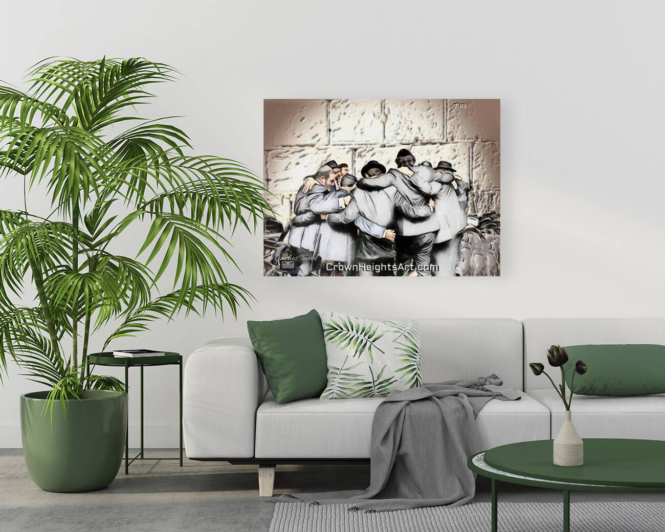 art   dancing at kotel Reproduction