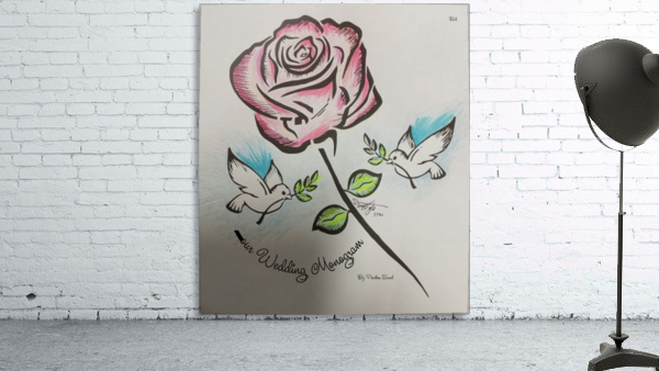 Art Monogram Rose Color 1 Wall Preview