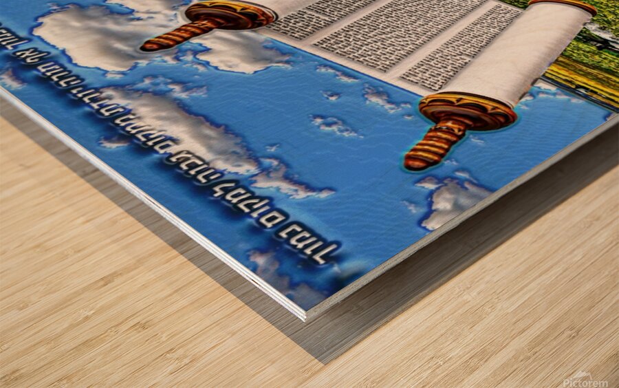 ART   Water fall TORAH   AA 1716955844.115 Wood print