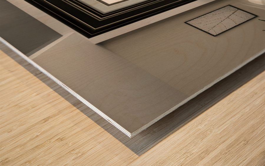 art   monogram   dove Wood print