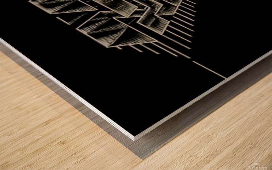 Monogram Art   Diamond AAA  2 Wood print