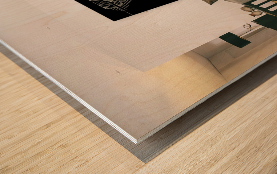 monogram diamond aaa  FOR DISPLAY ONLY  room1 Wood print