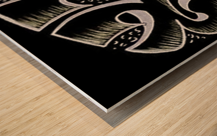 monogram ART   YIMTZA AA Wood print