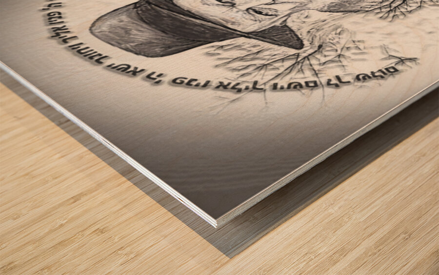 art REBBE 770 Drawing AA Wood print