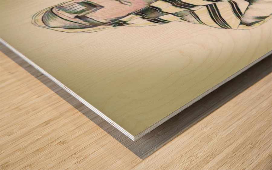 praying to G-D Allmighty Impression sur bois