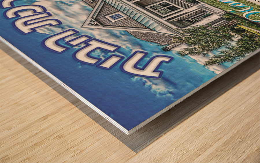 Blessing for the home Wood print