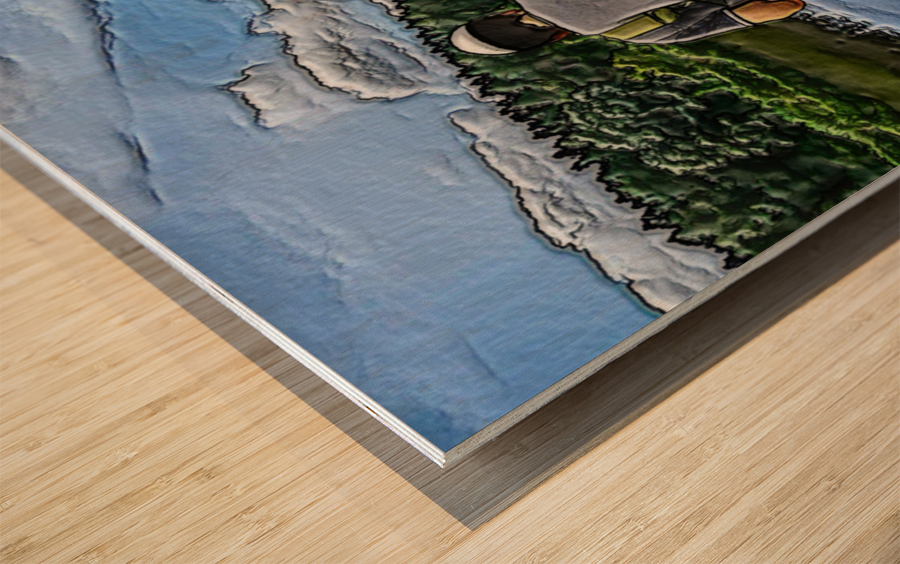 art   tashlich in israel 60x44  1 Impression sur bois