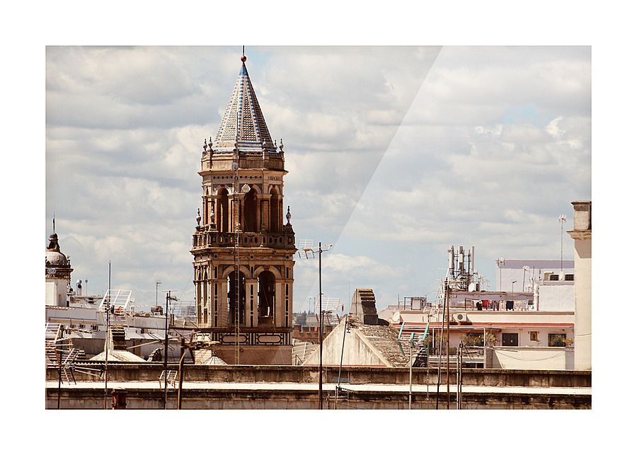 Seville Roofline Picture Frame print