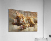 Cute Kitten Realistic Painting23 Acrylic Print