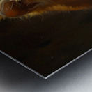 Cute Kitten Realistic Painting4 Metal print