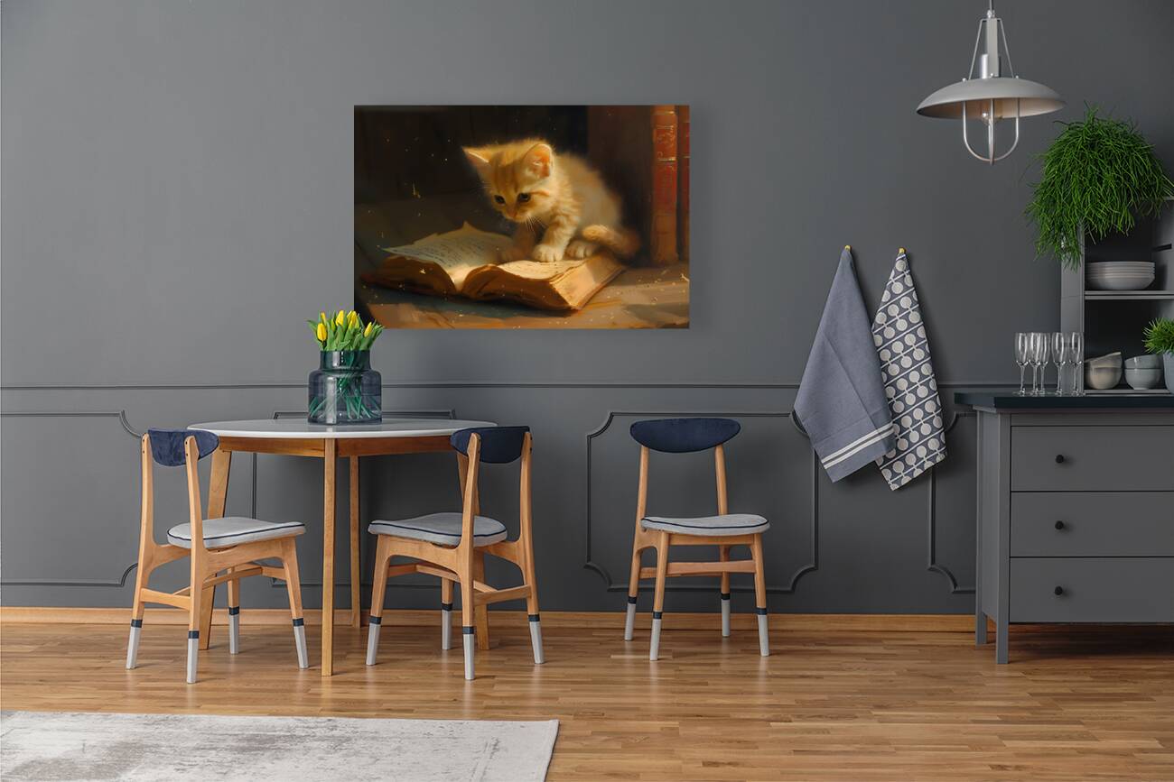 Cute Kitten Realistic Painting12 Reproduction