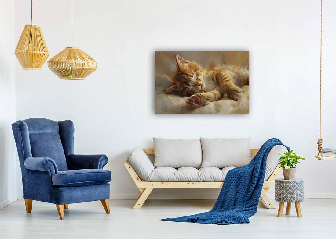 Cute Kitten Realistic Painting23 Reproduction