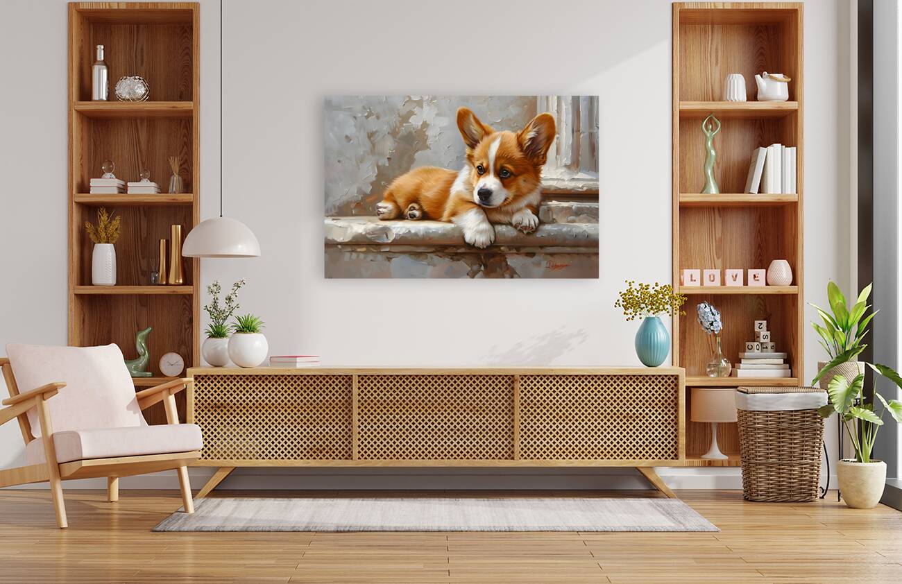 Puppy Paintings by Museblot 18 Reproduction