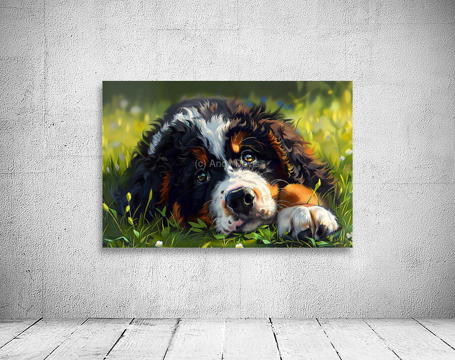 Puppy Paintings by Museblot 2 Wall Preview