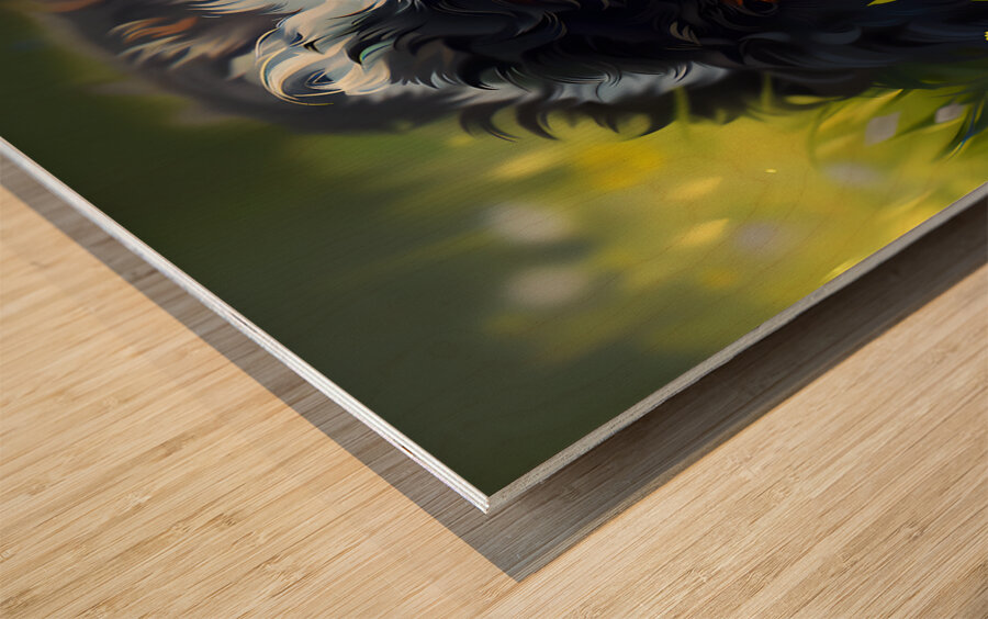 Puppy Paintings by Museblot 2 Wood print