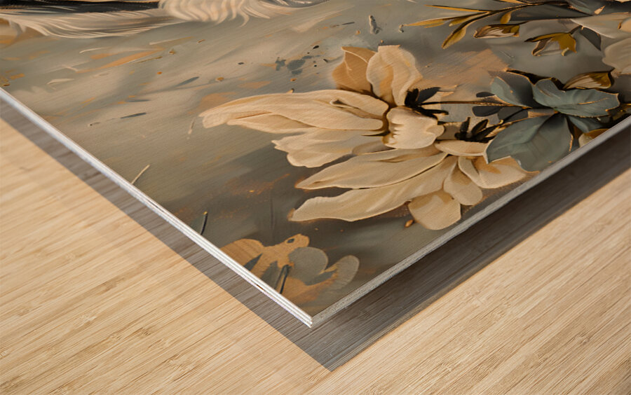 Puppy Paintings by Museblot 8 Wood print