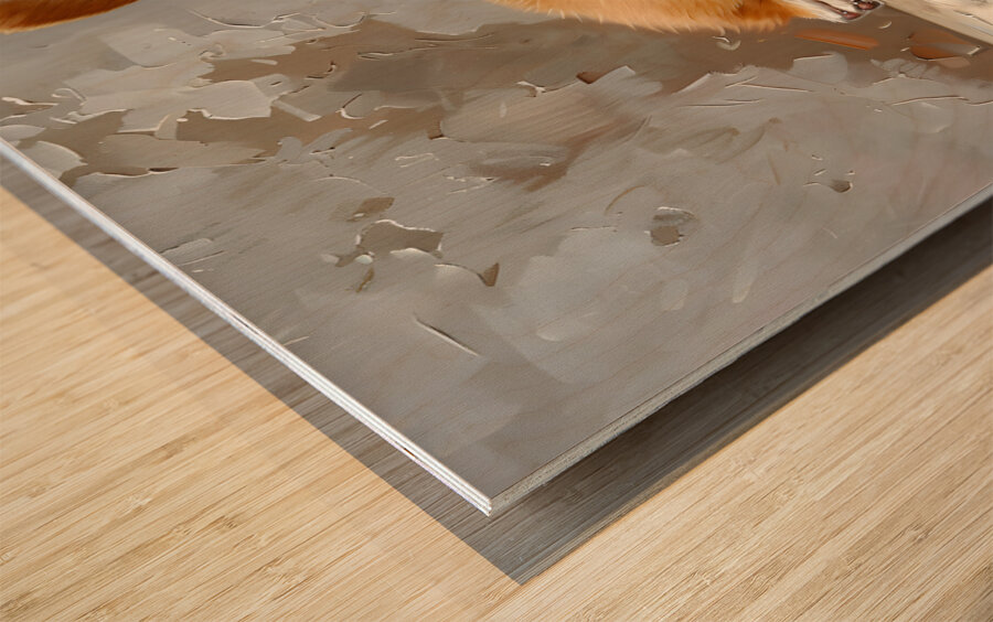 Puppy Paintings by Museblot 18 Wood print