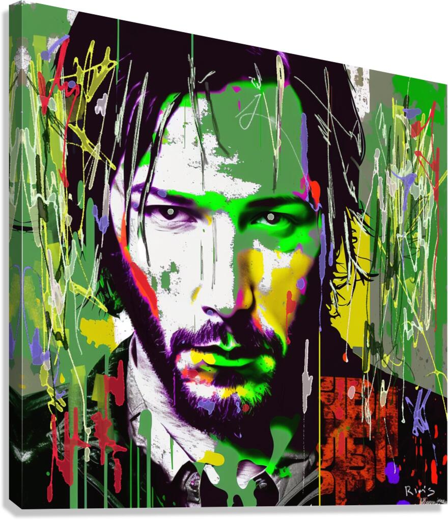 Intensite K.Reeves Canvas Print