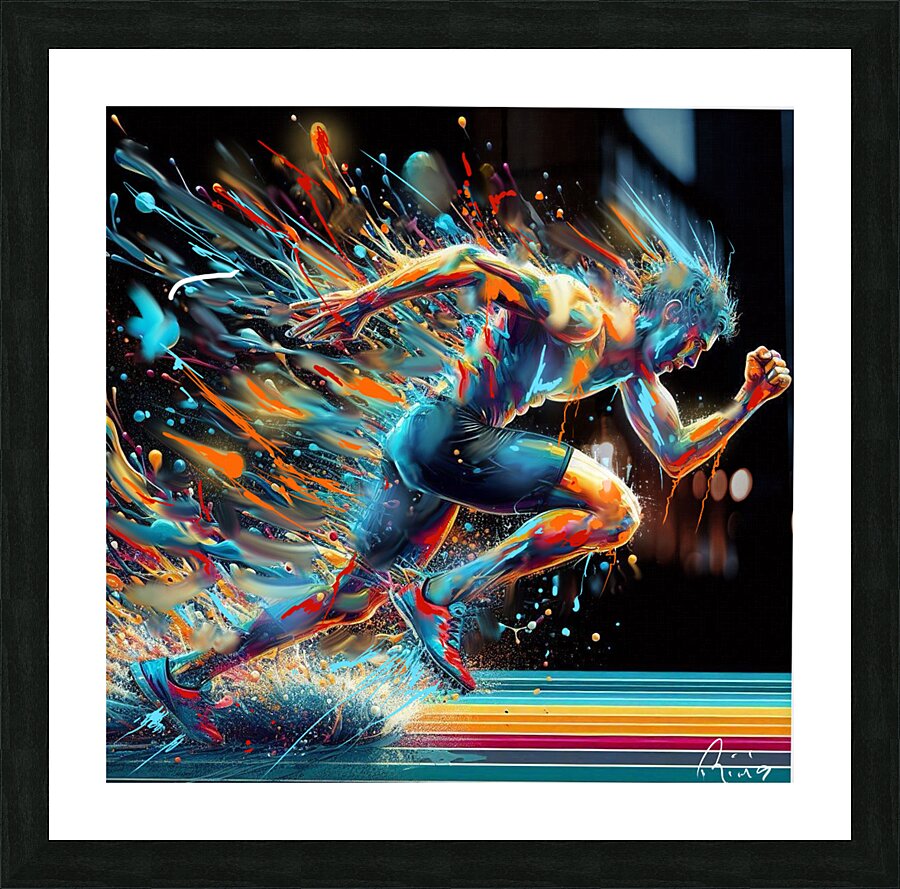 Sprint Picture Frame print
